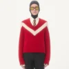 Wełniany sweter Valentino z kokardką VLogo z tyłu Wełniany sweter Valentino z kokardką VLogo z tyłu