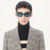 Wełniany sweter Valentino z wysokim kołnierzem i haftowanym logo Vlogo Wełniany sweter Valentino z wysokim kołnierzem i haftowanym logo Vlogo