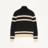 Wełniany sweter Valentino z wysokim kołnierzem i haftowanym logo Vlogo Wełniany sweter Valentino z wysokim kołnierzem i haftowanym logo Vlogo